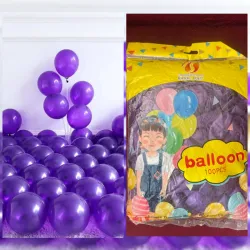 Globos morados perlado