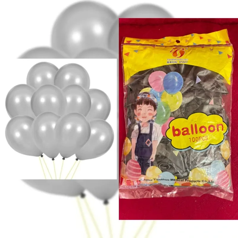 Globos plateado