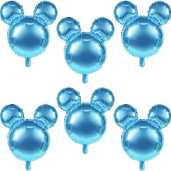 Globos silueta de Mickey azul 