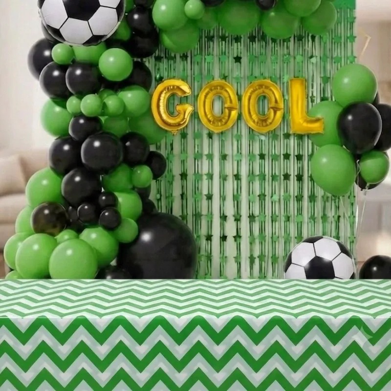 Mantel verde a raya