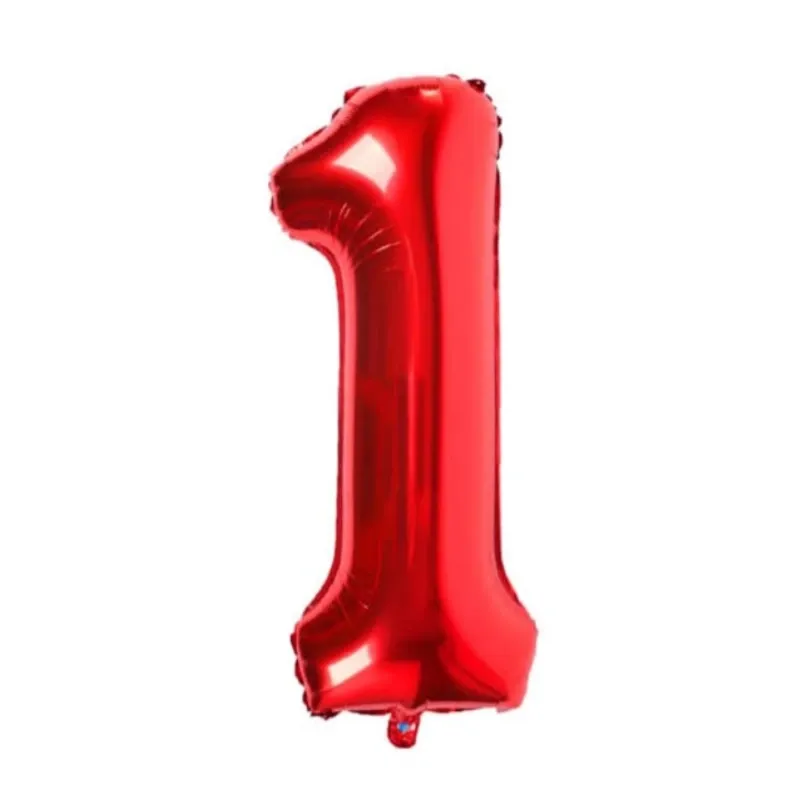 Número 1 rojo