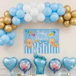 Set baby shower azul