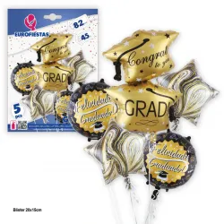 Set de globos de graduación