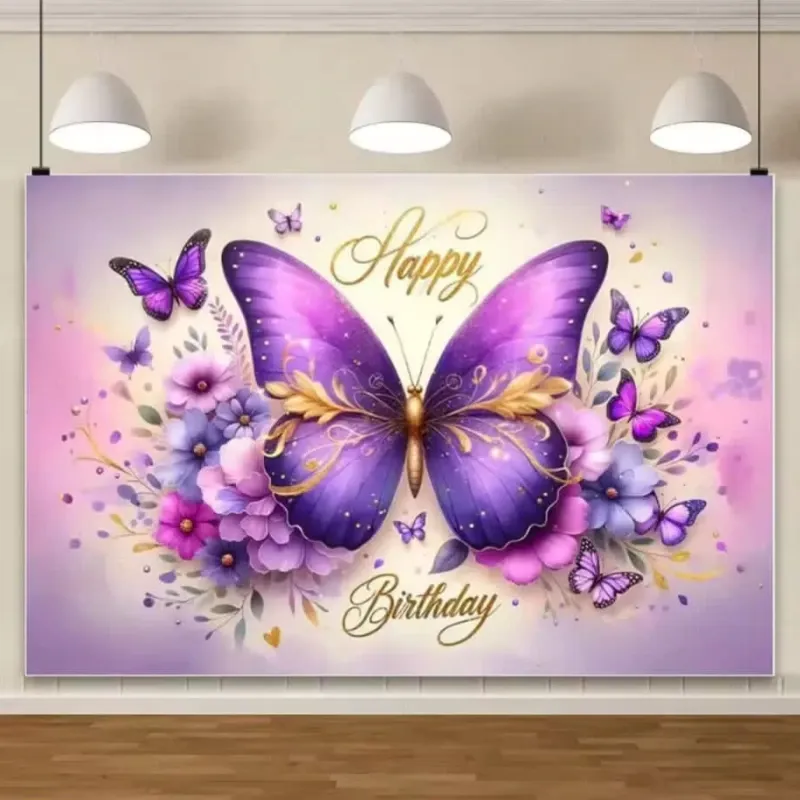 Telón de Mariposa Morada