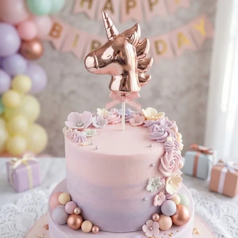 Topper cake de unicornio