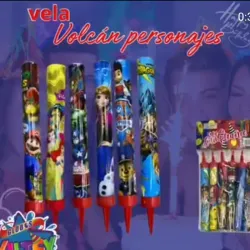 Velas volcanica animadas 