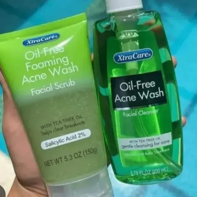Kit Limpiador facial y exfoliante Xtracare ácido salicílico y té verde