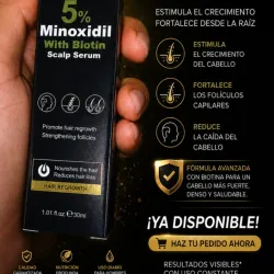 Sérum capilar Minoxidil y biotina