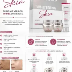 Set facial blanqueador con niacinamida y arbutin