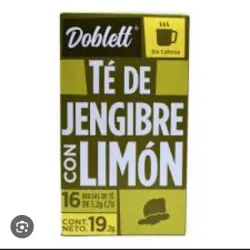 Te de jengibre con limón.
