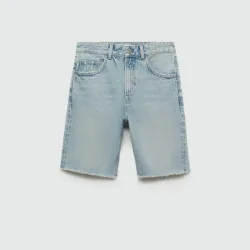 Bermudas vaqueras rectas