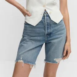 Bermudas vaqueras rotos decorativos