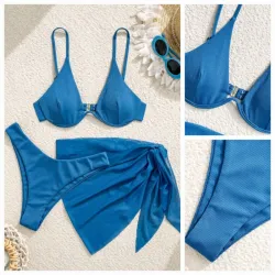 Bikini azul oscuro