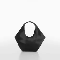 Bolso de mano satinado