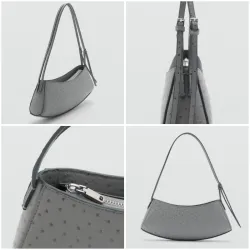Bolso ovalado textura