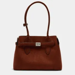 Bolso tote con cinturón