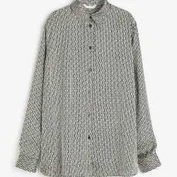 Camisa satinada oversize 