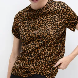 Camiseta algodón animal print