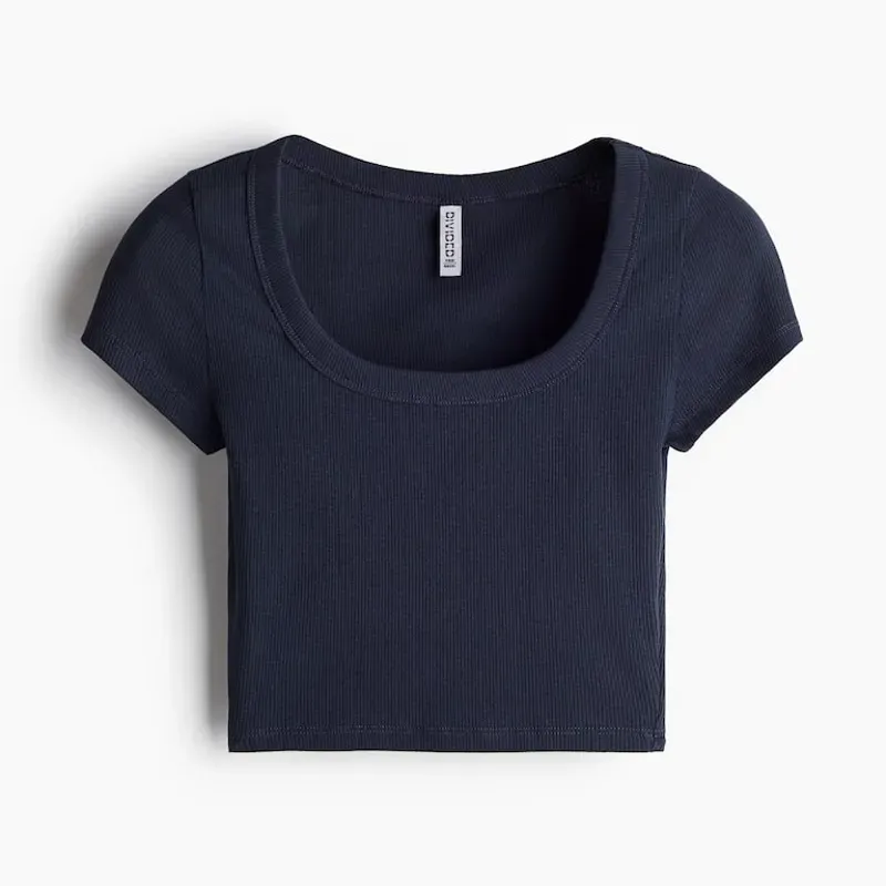 Camiseta cropped de canale