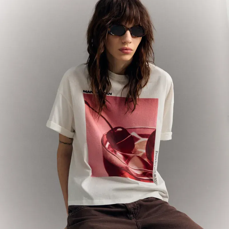 Camiseta manga corta oversize