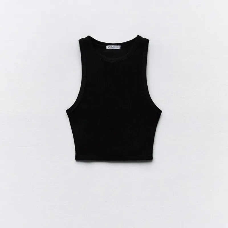 Camiseta rib básica 