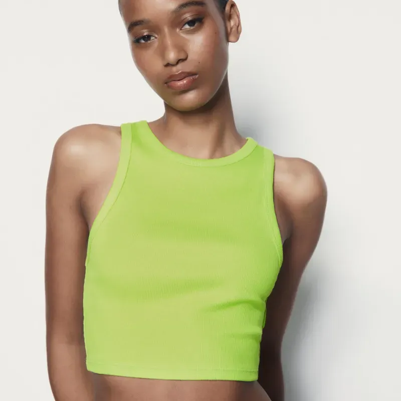 Camiseta rib básica 