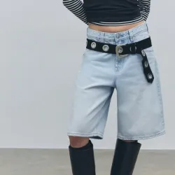 D95 Jort bermuda denim