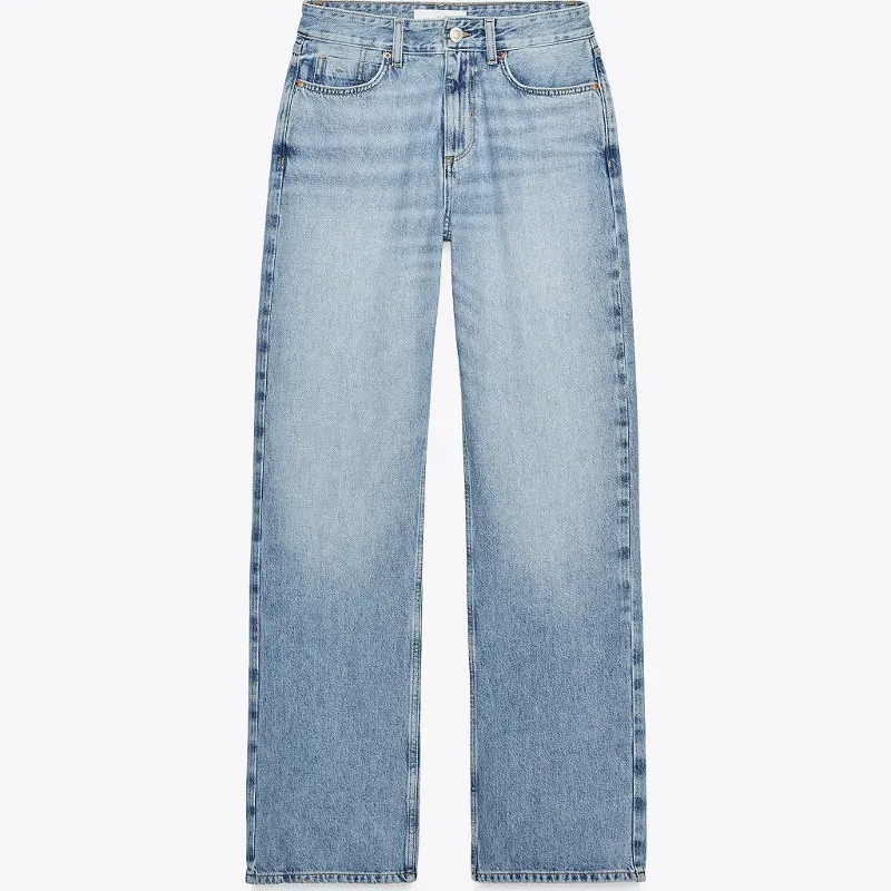 Jeans bootcut tiro alto