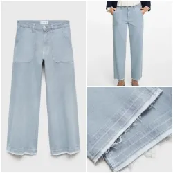 Jeans culotte bolsillos