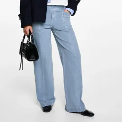 Jeans culotte bolsillos