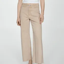Jeans culotte tiro alto