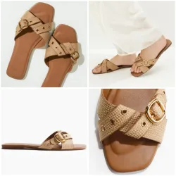 Sandalias tiras cruzadas