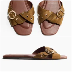 Sandalias tiras cruzadas