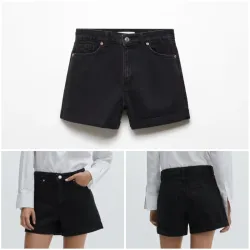 Shorts vaqueros mom-fit