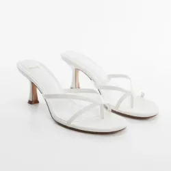 Tacones de tiras blanco