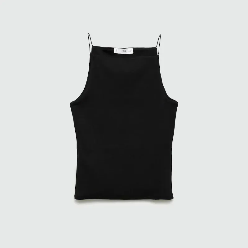 Top entallado halter