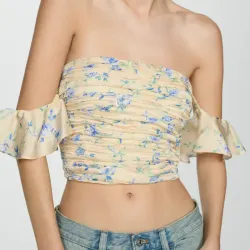 Top fruncido palabra de honor