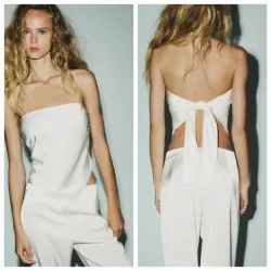 Top pañuelo satinado