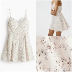 Vestido acampanado con tirantes finos