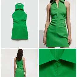 Vestido camisero cremallera