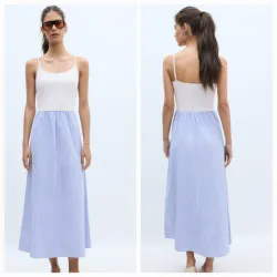 Vestido combinado