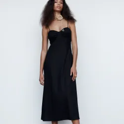 Vestido corsetero evasé