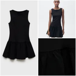 Vestido corto combinado