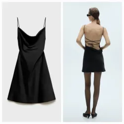 Vestido corto espalda afuera