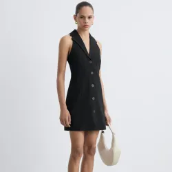 Vestido corto solapas