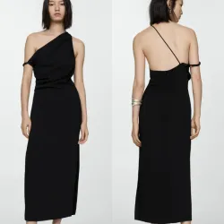 Vestido escote asimétrico