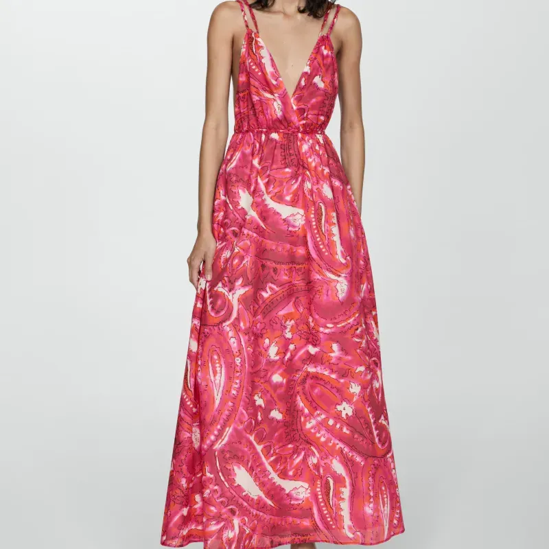 Vestido estampado doble tirante