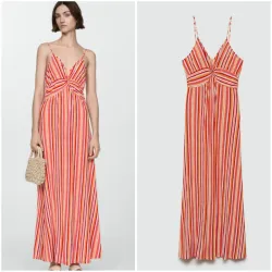 Vestido estampado rayas