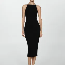 Vestido halter entallado