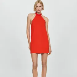 Vestido halter espalda abierta 